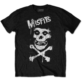 Image of Misfits - Cross Bones Unisex Large T-Shirt - Black