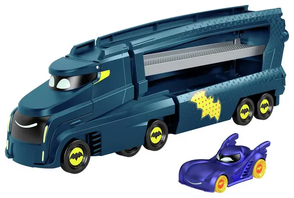 image of Batwheels DC: Bat-Big Rig Hauler Action Toy