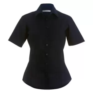 Image of Kustom Kit Womens/Ladies Short Sleeve Business/Work Shirt (8) (Dark Navy)