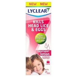 Image of Lyclear Head Lice Lotion 100ml + Nit Comb
