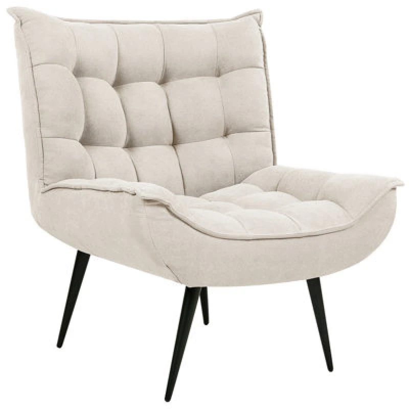 Image of Beliani Armchair Alvesta Fabric Light Beige