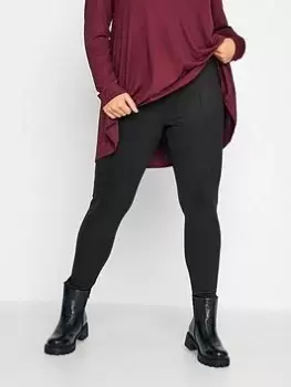 Image of Yours Scuba Suede Legging Black, Size 16, Women