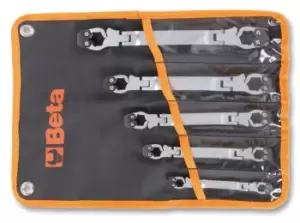 Image of Beta Tools 187 /B5 5pc Swivel Openable Wrench Set for Pipe Fittings 001870050