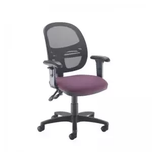 image of Jota Mesh medium back operators chair with adjustable arms -