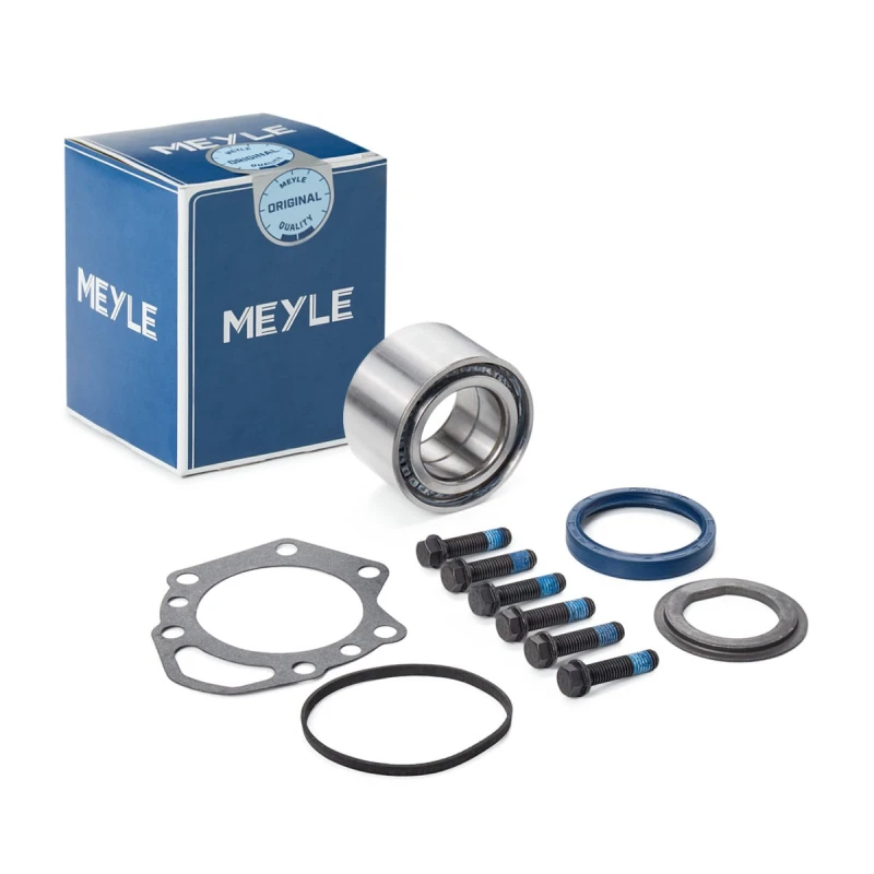Image of MEYLE 014 750 0000 Wheel bearing kit with fastening/mounting material, Original Quality, Rear Axle Wheel Bearing Kit (654)