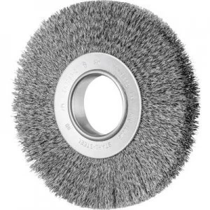 image of PFERD HORSE round brush uncoated 180 x 40 mm wire thickness 0.3mm With hole + adapter set AK 32-2 43701239