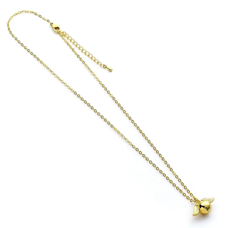 Image of Harry Potter Golden Snitch Necklace gold coloured Onesize Women