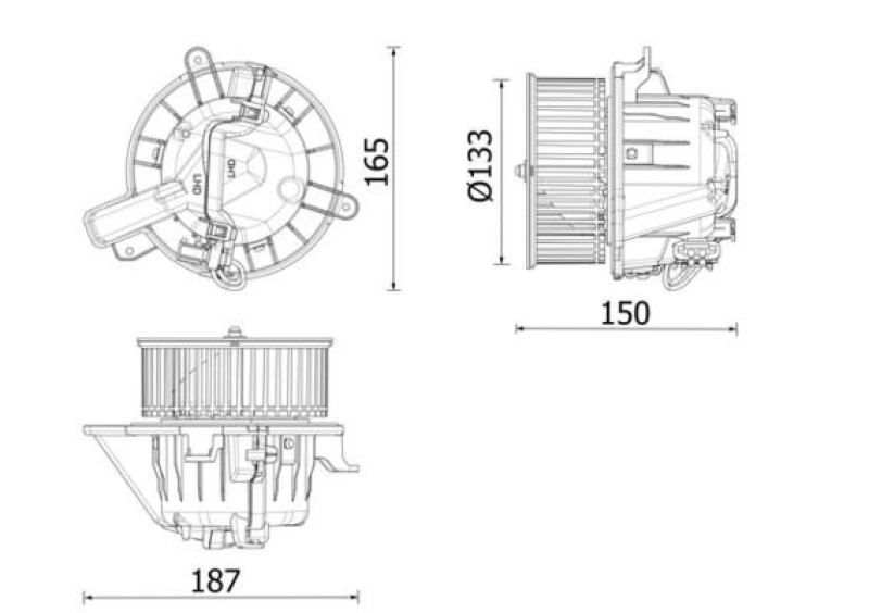 Image of Blower motor MAHLE AB 325 000P