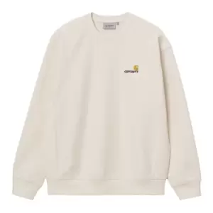 Image of Carhartt Wip American Script Sweat, Natural, Male, Crewnecks, I025475.05XX