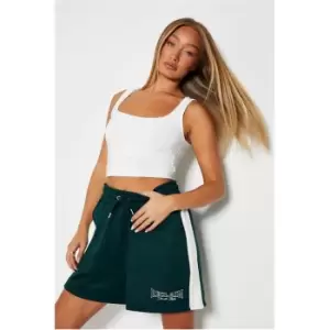 Image of I Saw It First Reclaim Sustainable Stapes Jogger Shorts - Green