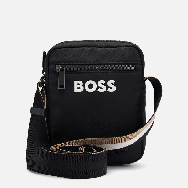 image of BOSS Black Mens Catch Zip Cross Body Bag - Black male 50511961-001