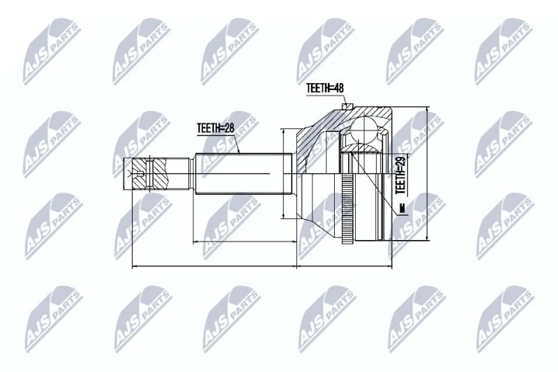 Image of NTY CV joint kit NTY NPZ-FR-032
