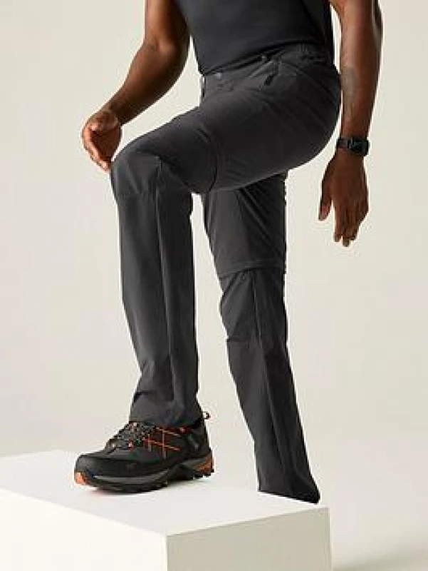 Image of Regatta Regatta Men Highton Zip Off Trousers in Grey Size: 42L Grey 42L Male 5063019994994