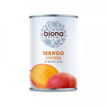Image of Biona Mango Chunks In Mango Juice - 400g x 6