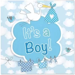 image of Birth Boy Napkins It&rsquo;s a Boy (Pack Of 20)