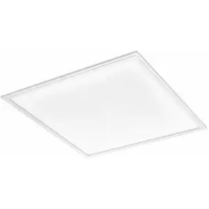 image of Loops - Flush Ceiling Panel Light 6205mm White Sqaure Tile 40W Built in LED 4000K