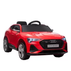 Image of HOMCOM Audi E-tron Licensed 12V Kids Electric Ride On Car with Parental Remote Music Lights MP3 Suspension Wheels for 3-5 Years Red