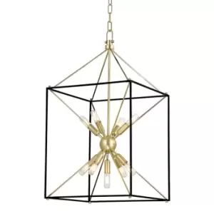 image of Glendale 9 Light Pendant Brass