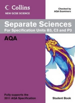 Image of Collins New Gcse Science. Separate Sciences for Specification Units B3 C3 and P3 by Mary Jones Paperback