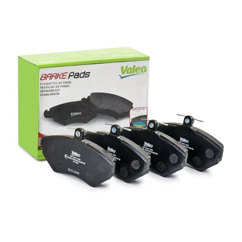 Image of VALEO 301330 Brake pad set Front Axle, without integrated wear sensor, FIRST, without anti-squeak plate Brake Pad Set,disc brake (402)