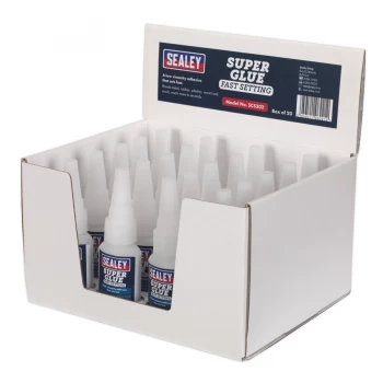 Image of Sealey SCS302 Super Glue Fast Setting 20g Pack of 20
