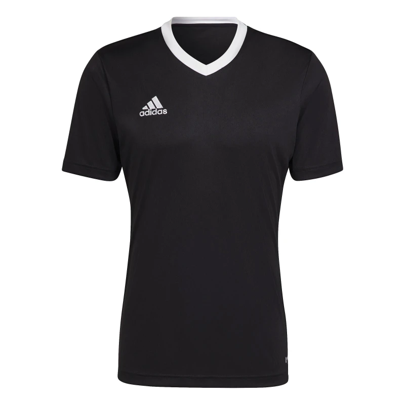 Image of adidas Entrada 22 Short Sleeve Jersey Top Mens - Black XS