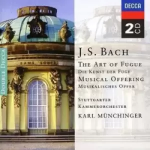 Image of Art of Fugue/musical Offering Munchinger by Stuttgarter Kammerochester CD Album