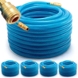 image of 5x Pneumatic Air Hose 20m PVC 15 Bar High Pressure Tube Pipe Tubing Reinforced