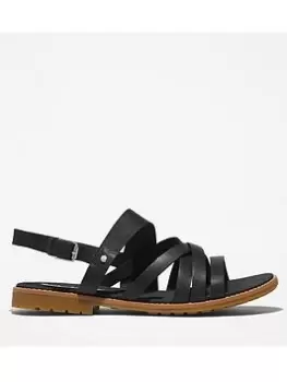 image of Timberland Chicago Riverside Flat Sandals, Black, Size 5, Women