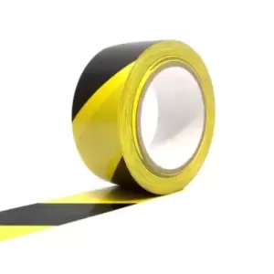 Image of Coba Europe COBA Black/Yellow PVC 33m Hazard Tape