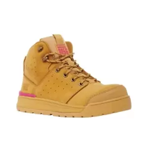 Image of Hard Yakka 3056 Lace ZIP Ladies Safety Boots Wheat Size 9