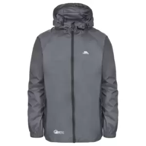 Image of Trespass Adults Unisex Qikpac Packaway Waterproof Jacket (M) (Flint)