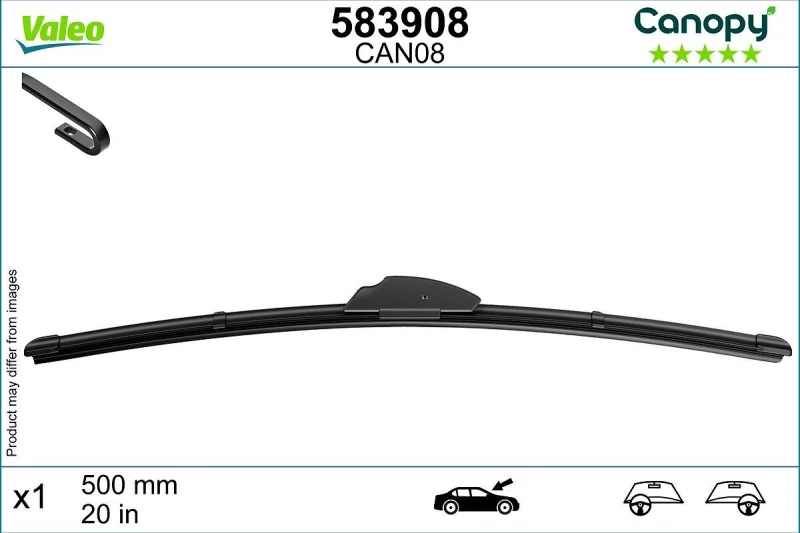 Image of Wiper blade VALEO 583908