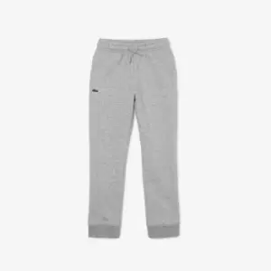 Image of Kids' Lacoste SPORT Fleece Sweatpants Size 12 yrs Grey Chine