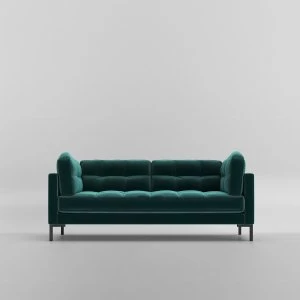 Image of Swoon Landau Velvet 2 Seater Sofa - 2 Seater - King Fisher