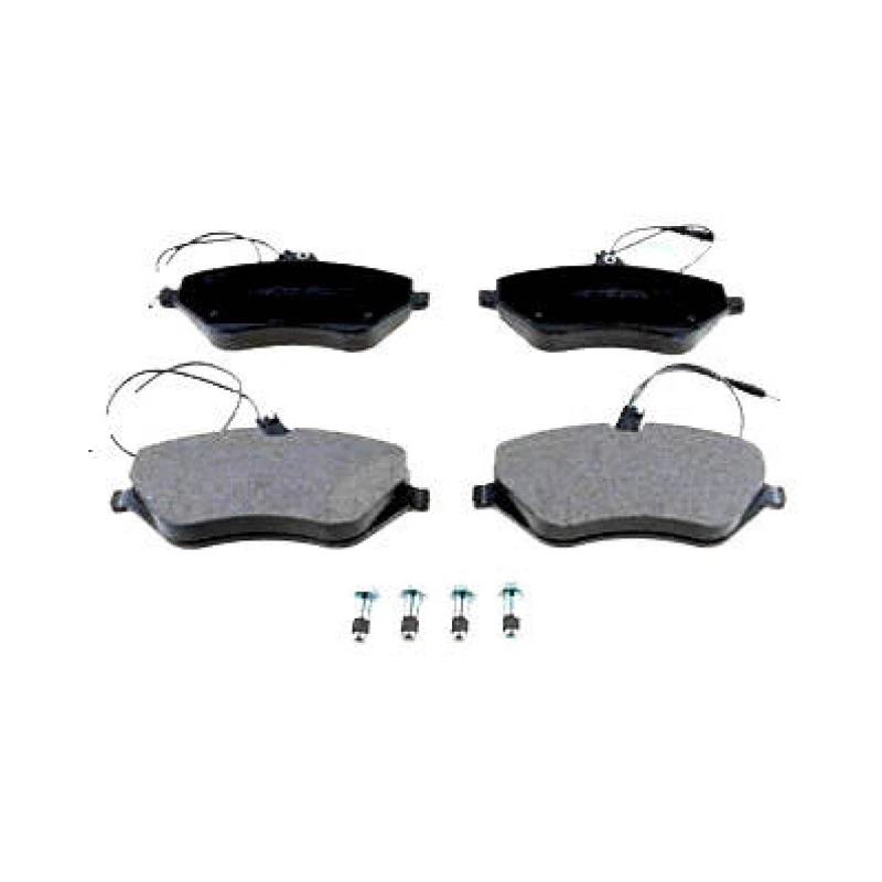 Image of ZIMMERMANN 24133.185.1 Brake pad set Front Axle, incl. wear warning contact, Photo corresponds to scope of supply, with bolts/screws Brake Pad Set,di