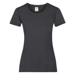 Image of Fruit Of The Loom Ladies/Womens Lady-Fit Valueweight Short Sleeve T-Shirt (Pack Of 5) (L) (Dark Heather)