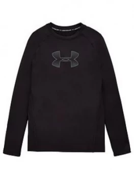 Image of Urban Armor Gear Youth Heatgear Armour Long Sleeve Base Layer T-Shirt - Black