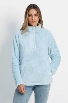 Image of 'Norrell' Fleece Zip Neck