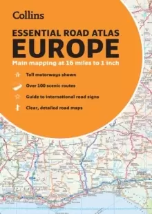 Image of Collins Essential Road Atlas Europe : A4 Paperback