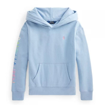 image of Polo Ralph Lauren Arm Logo OTH Hoodie - Chambray Blue