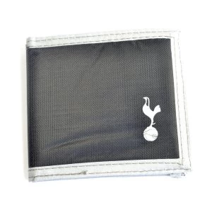 Image of Spurs Multi Pocket Black Canvas Crest Wallet