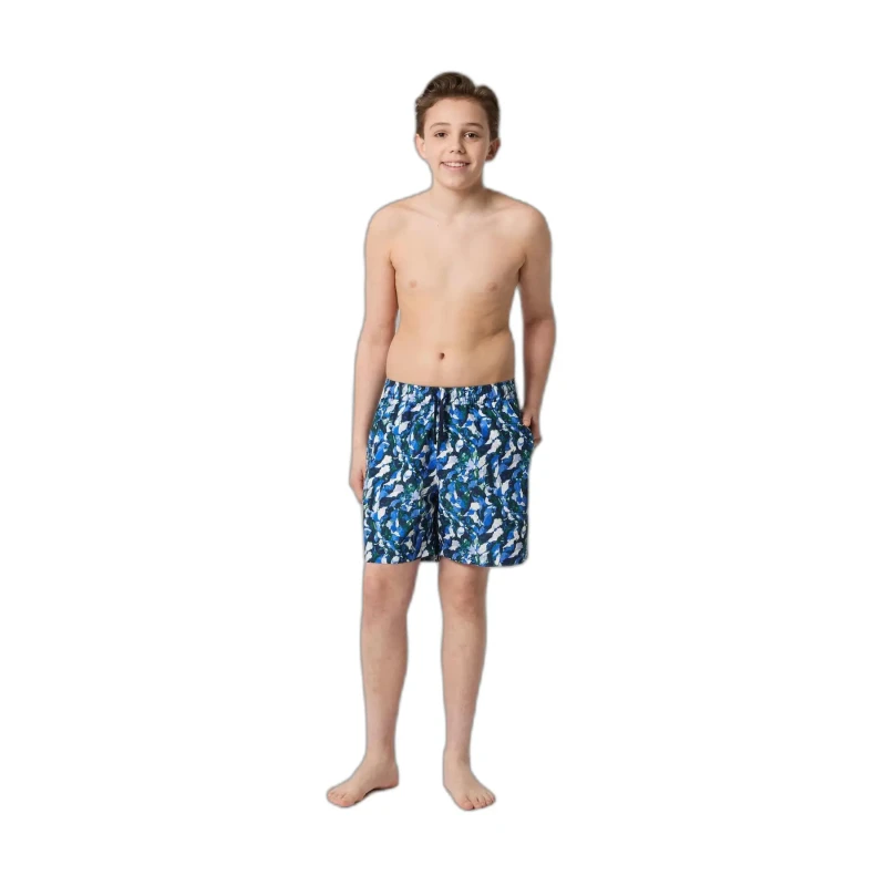 Image of Printed kids' swim shorts Bjorn Borg Bleu Male 4/5 ans