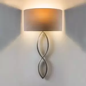 Image of Caserta Indoor Wall Light Nickel (Shade Not Included), E27