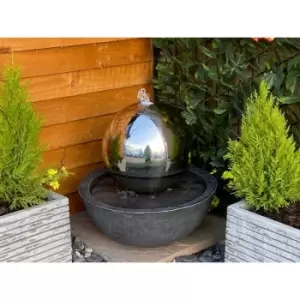 image of Tranquility Water Features - Sphere & Resin Base Mains Powered Water Feature