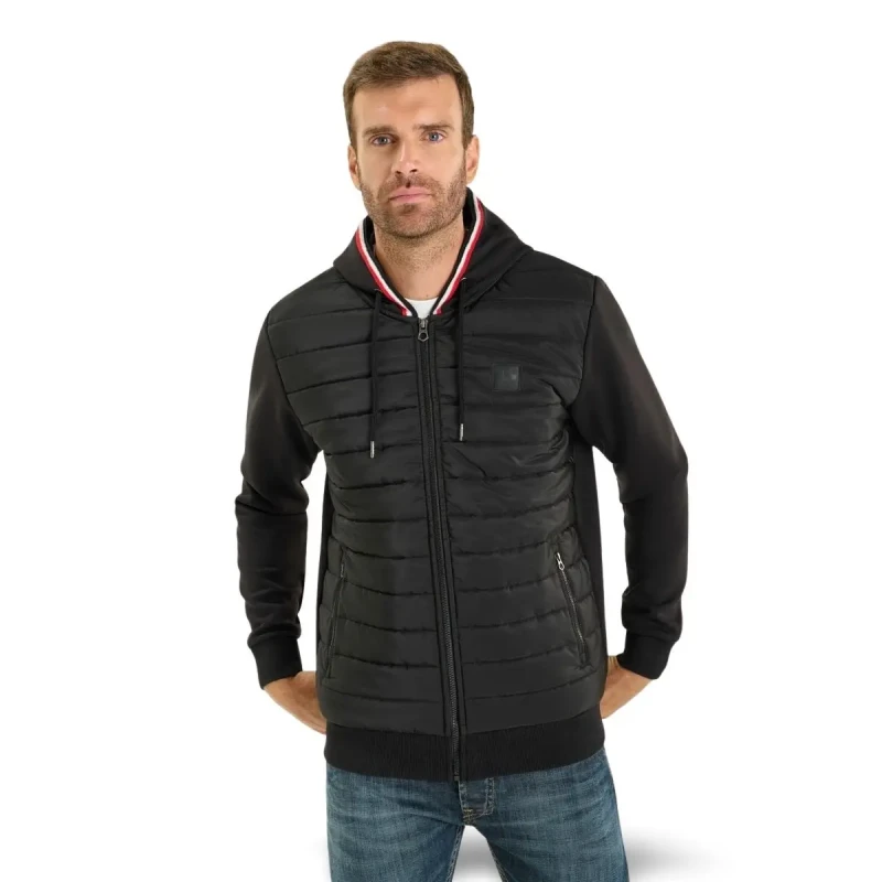 Image of Le Temps des cerises Hooded sweatshirt Le Temps des cerises Othol Noir Male S