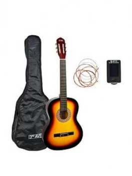 Image of 3Rd Avenue Full Size Classical Guitar Pack - Sunburst