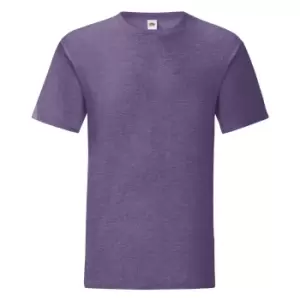 Image of Fruit Of The Loom Mens Iconic T-Shirt (M) (Heather Purple)