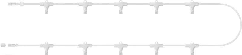 Image of EAGLE-CON Easy-Connect 10 Way Multi Splitter Connectors Rubber Cable - Black ELV-674088