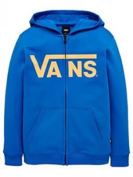 Image of Vans Boys Classic Zip Hoodie BlueOrange Size M9 11 Years